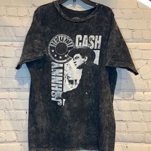 Sun Recording Johnny Cash Black Juniors Tshirt size xl